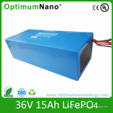 Bateria do poder superior LiFePO4 de 36V 15ah com PCM e carregador